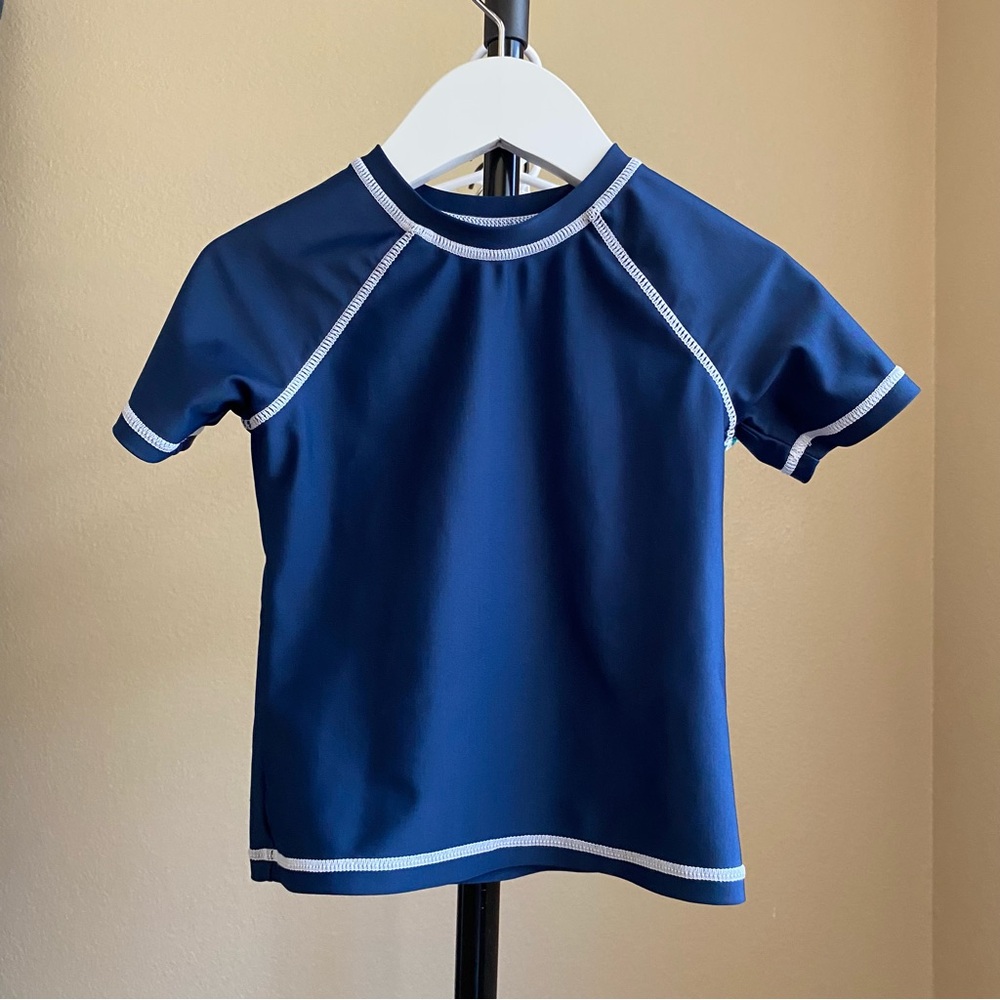 Wonder Nation Navy Blue Swim Shirt